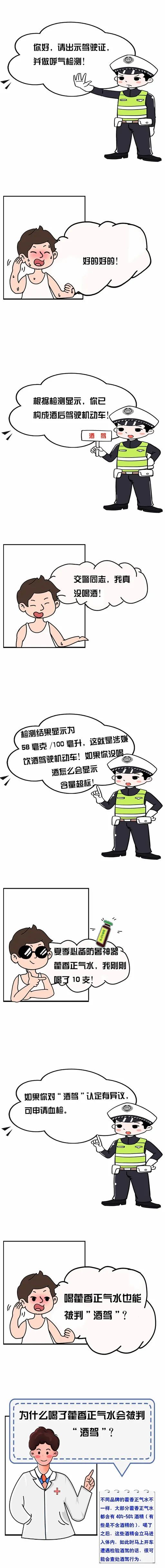 喝了藿香正氣水開車算不算酒駕？